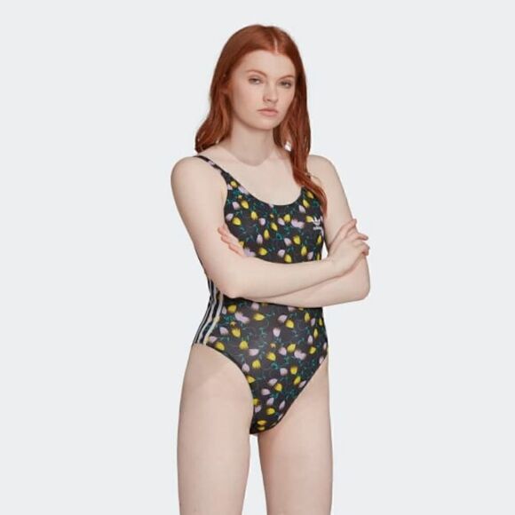 Adidas Originals Allover Print AOP Black Bodysuit - Picture 9 of 10